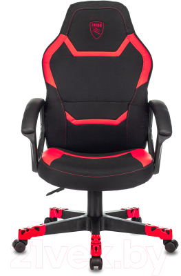 Кресло геймерское Бюрократ Zombie 10 (черный/красный)