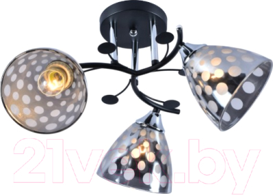 Потолочный светильник Mirastyle MX-5143B/3 BK+CR - фото