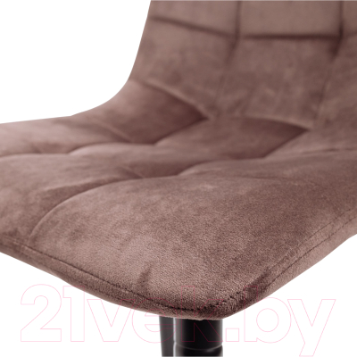 Стул барный AksHome Mia (коричневый велюр HLR49/черный)