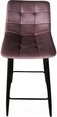 Стул барный AksHome Mia (пыльная роза велюр HLR25/черный)