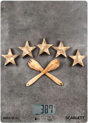 Кухонные весы Scarlett Gold Stars SC-KS57P13 - фото