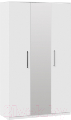 Шкаф ТриЯ Агата комбинированный (белый) - фото