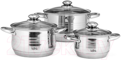 Набор кастрюль Lara Sonata LR02-100 - фото