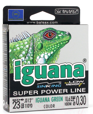 Леска монофильная Balsax Iguana Box 0.30мм / 0067591