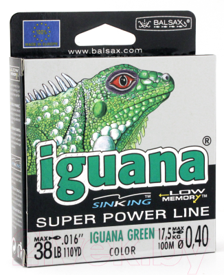 Леска монофильная Balsax Iguana Box 0.40мм / 0067593