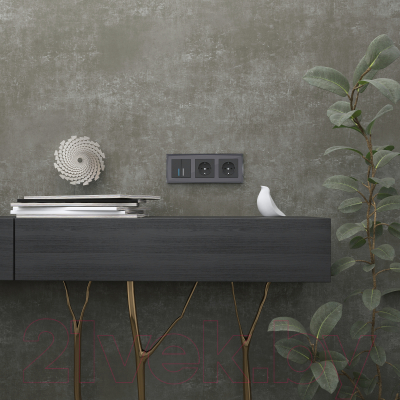 Рамка для выключателей и розеток Werkel W0031208 / a051446