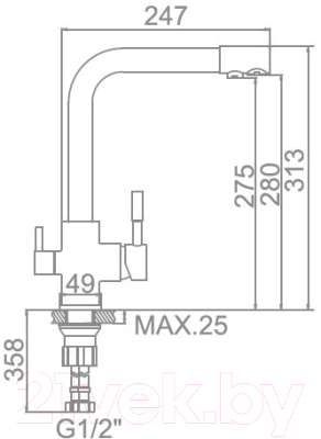 Смеситель Gerhans KK4055-3-22