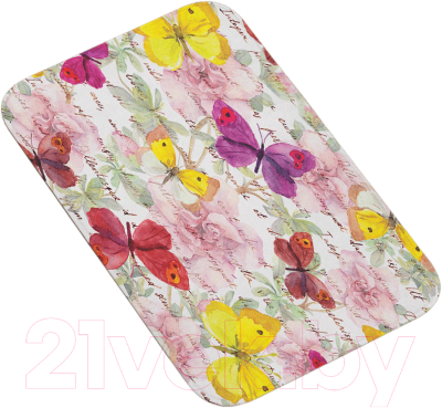 Коврик для ванной JoyArty Письмо в бабочках / bath_11030 - фото