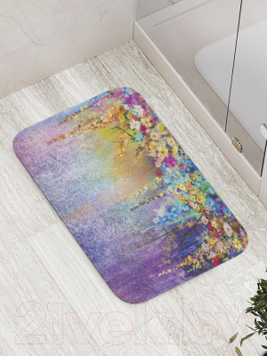 Коврик для ванной JoyArty Цветочные декорации / bath_21172
