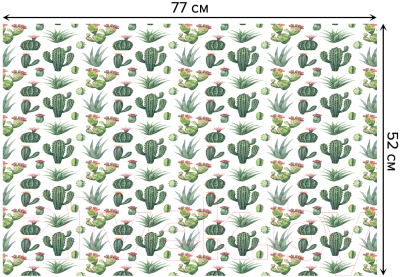 Коврик для ванной JoyArty Маленькие кактусы / bath_122816
