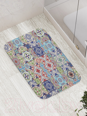 Коврик для ванной JoyArty Цветочный пазл / bath_17007