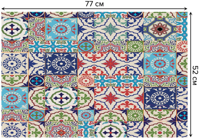 Коврик для ванной JoyArty Цветочный пазл / bath_17007