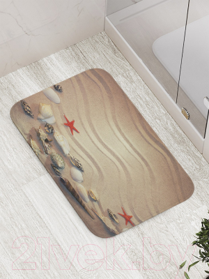 Коврик для ванной JoyArty Волны на песке / bath_6523