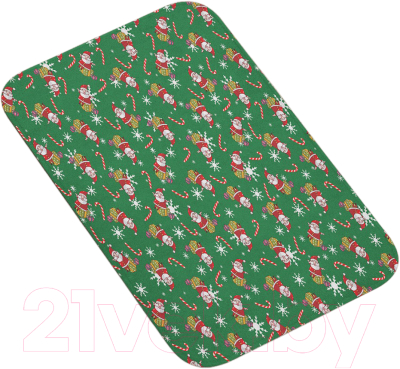 Коврик для ванной JoyArty Санта Клаус во сне / bath_6837 - фото