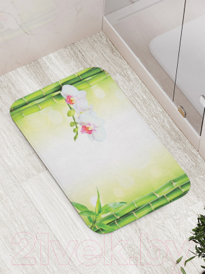 Коврик для ванной JoyArty Орхидея и бамбук / bath_16372