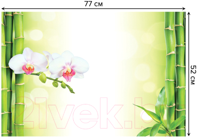 Коврик для ванной JoyArty Орхидея и бамбук / bath_16372