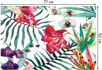 Коврик для ванной JoyArty Тропические растения / bath_14545