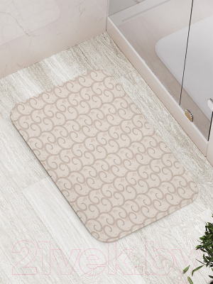 Коврик для ванной JoyArty Завитки обычные / bath_13527