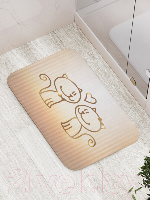 Коврик для ванной JoyArty Взгляд нежности / bath_9737