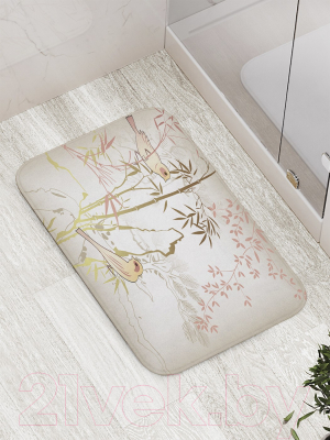 Коврик для ванной JoyArty Птицы на ветках / bath_10014