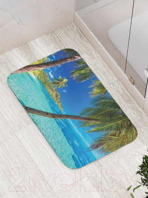 Коврик для ванной JoyArty Широкий пляж / bath_13800