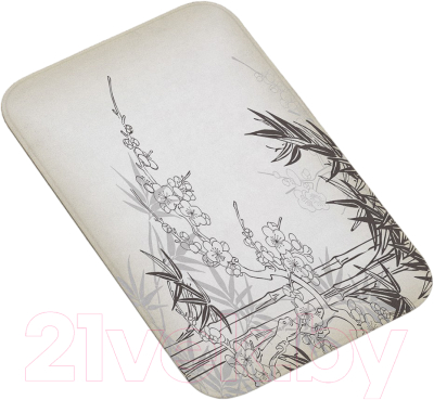 Коврик для ванной JoyArty Цветущее дерево с пальмами / bath_10013 - фото