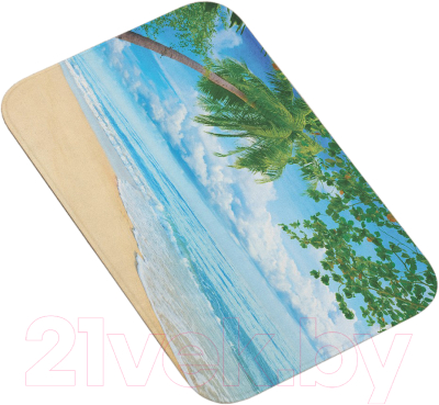 Коврик для ванной JoyArty Теплый пляж / bath_12480 - фото