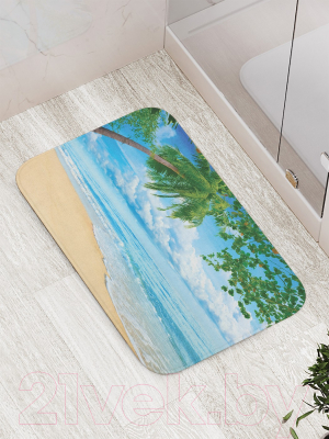 Коврик для ванной JoyArty Теплый пляж / bath_12480