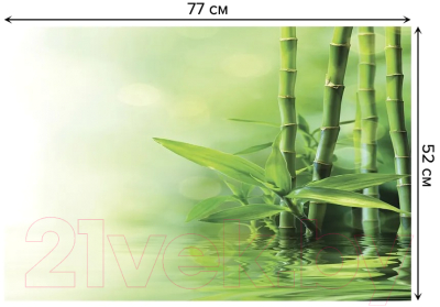 Коврик для ванной JoyArty Бамбук у воды / bath_12188