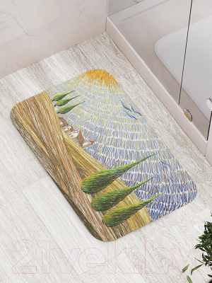 Коврик для ванной JoyArty На сельских полях Европы / bath_14594