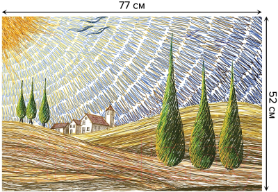 Коврик для ванной JoyArty На сельских полях Европы / bath_14594