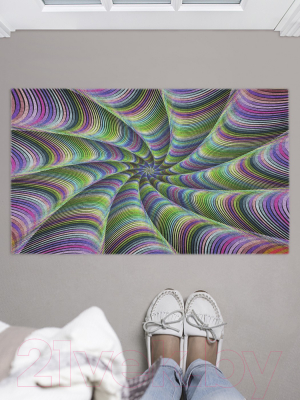 Коврик грязезащитный JoyArty Радужный переход / door_21570