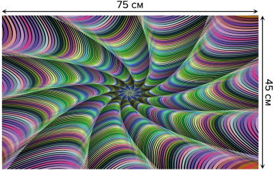 Коврик грязезащитный JoyArty Радужный переход / door_21570