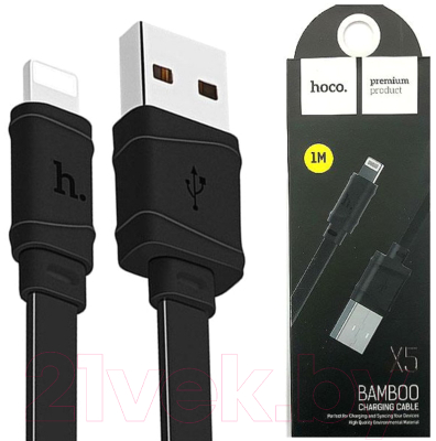 Кабель Hoco X5 Bamboo AM-8pin Lightning