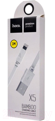 Кабель Hoco X5 Bamboo AM-8pin Lightning