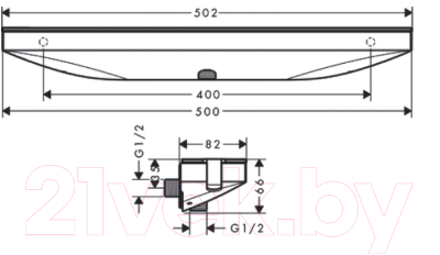 Подключение для душевого шланга Hansgrohe Rainfinity 26858000