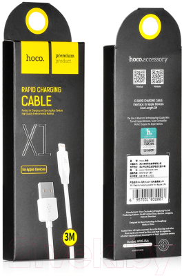 Кабель Hoco X1 Rapid AM-8pin Lightning