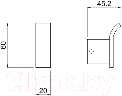 Крючок для ванной Allen Brau Infinity 6.21001-00 / 265467