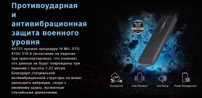 Внешний жесткий диск Apacer AS721 1000GB (AP1TBAS721B-1)