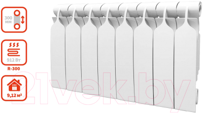 Радиатор биметаллический BiLux Plus R300