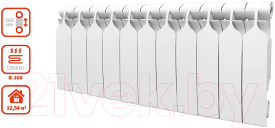 Радиатор биметаллический BiLux Plus R300