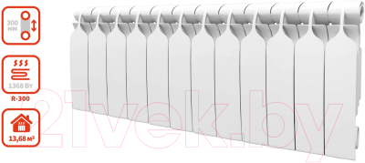 Радиатор биметаллический BiLux Plus R300