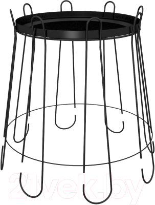 Журнальный столик Sheffilton SHT-CT6 (черный муар) - фото