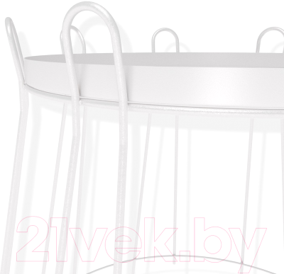 Журнальный столик Sheffilton SHT-CT6 (белый муар)