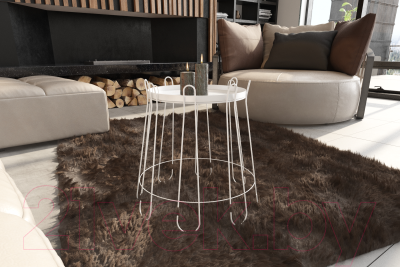 Журнальный столик Sheffilton SHT-CT6 (белый муар)