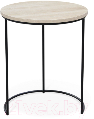 Комплект журнальных столиков Sheffilton SHT-CT7 (дуб беленый/черный муар)