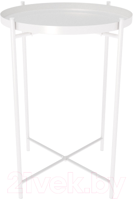 Журнальный столик Sheffilton SHT-CT8 (белый муар) - фото