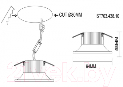 Точечный светильник ST Luce ST703.438.10
