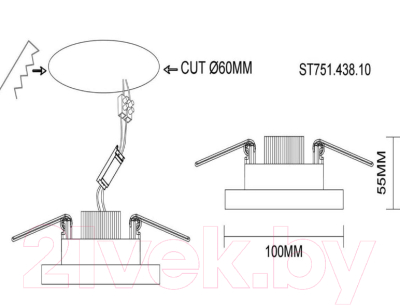 Точечный светильник ST Luce ST751.438.10