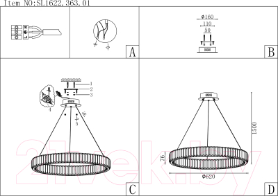 Потолочный светильник ST Luce Tivoli SL1622.363.01